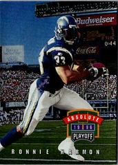 Ronnie Harmon #31 Football Cards 1996 Playoff Absolute Prices