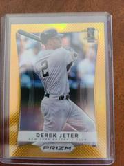 Derek Jeter [Gold Prizm] #22 Baseball Cards 2012 Panini Prizm Prices