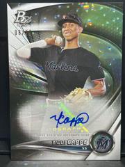 Yiddi Cappe [Ice Pattern Foil Autograph] #TOP-1 Baseball Cards 2022 Bowman Platinum Top Prospects Prices
