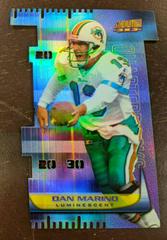 Dan Marino [Luminescent] #T4C Football Cards 1999 Stadium Club 3x3 Prices