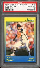 Nolan Ryan [5000 K's] #24 Baseball Cards 1991 Star Nova Edition Prices