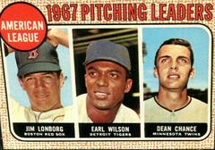 AL Pitching Leaders [Lonberg on Back] Baseball Cards 1968 O Pee Chee Prices