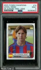 Lionel Messi Soccer Cards 2005 Panini Champions of Europe 1955-2005 Prices