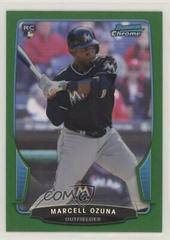 Marcell Ozuna [Green Refractor] Baseball Cards 2013 Bowman Chrome Prices