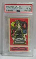 Purdue Boilermakers #B Football Cards 1961 Topps Stickers Prices