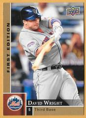 David Wright Baseball Cards 2009 Upper Deck First Edition Prices