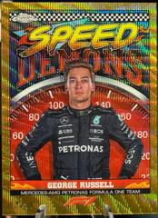 George Russell [Gold Wave Refractor] #SD-GR Racing Cards 2023 Topps Chrome Formula 1 Speed Demons Prices