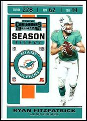 Ryan Fitzpatrick [Championship Ticket] #6 Football Cards 2019 Panini Contenders Prices