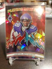 Justin Jefferson [Fire Ice] #PWF-5 Football Cards 2023 Panini Phoenix Playing with Fire Prices