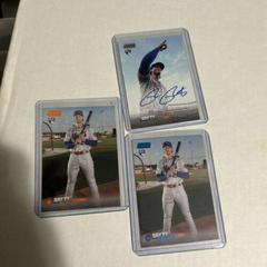 Brett Baty [Orange] Baseball Cards 2023 Stadium Club Autographs Prices