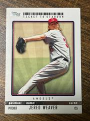 Jered Weaver Baseball Cards 2009 Topps Ticket to Stardom Prices