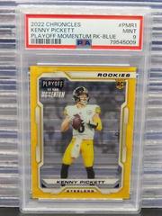 Kenny Pickett [Blue] #PMR-1 Football Cards 2022 Panini Chronicles Playoff Momentum Rookies Prices