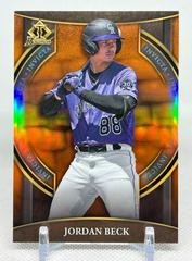 Jordan Beck [Orange] Baseball Cards 2023 Bowman Chrome Invicta Prices