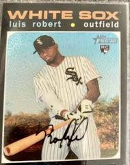 Luis Robert [Chrome White Refractor] #512 Baseball Cards 2020 Topps Heritage Prices