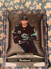 Matty Beniers #PP-17 Hockey Cards 2022 Parkhurst Prominent Prospects Prices