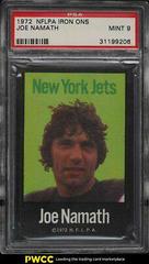 Joe Namath Football Cards 1972 NFLPA Iron Ons Prices