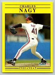 Charles Nagy Baseball Cards 1991 Fleer Update Prices
