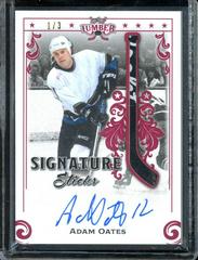 Adam Oates [Silver] #SS-AO1 Hockey Cards 2021 Leaf Lumber Signature Sticks Prices