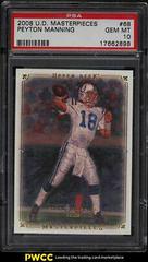Peyton Manning #68 Football Cards 2008 Upper Deck Masterpieces Prices