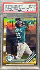 Julio Rodriguez [Gold Refractor] #BDC-60 Baseball Cards 2019 Bowman Draft Chrome Prices