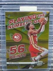 Trae Young [Gold] Basketball Cards 2021 Panini Contenders Optic Playing the Numbers Game Prices