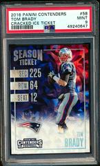 Tom Brady [Cracked Ice Ticket] #58 Football Cards 2016 Panini Contenders Prices