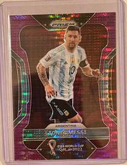 Lionel Messi [Breakaway Purple] Soccer Cards 2022 Panini Prizm World Cup Prices