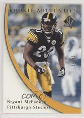 Bryant McFadden [Gold] Football Cards 2005 SP Authentic Prices