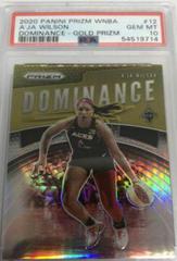 A'ja Wilson [Prizm Gold] Basketball Cards 2020 Panini Prizm WNBA Dominance Prices