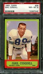 Gail Cogdill #28 Football Cards 1963 Topps Prices