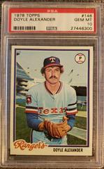 Doyle Alexander #146 Baseball Cards 1978 Topps Prices