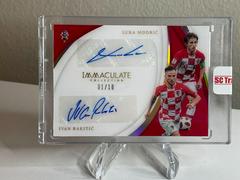 Ivan Rakitic, Luka Modric [Gold] Soccer Cards 2018 Panini Immaculate Collection Dual Autographs Prices