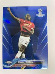 Romelu Lukaku [Blue Refractor] #16 Soccer Cards 2017 Topps Chrome UEFA Champions League Prices