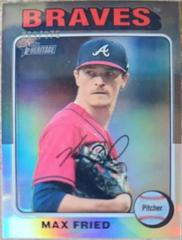 Max Fried [Silver Refractor] #268 Baseball Cards 2024 Topps Heritage Chrome Prices