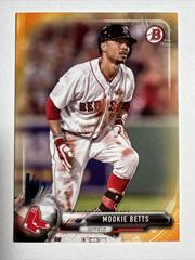 Mookie Betts [Orange] #6 Baseball Cards 2017 Bowman Prices