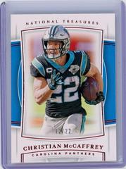 Christian McCaffrey [Red Jersey Number] #14 Football Cards 2019 Panini National Treasures Prices