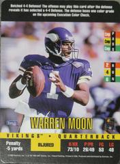 Warren Moon Football Cards 1995 Panini Donruss Red Zone Prices