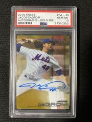Jacob deGrom [Gold Refractor] #FA-JD Baseball Cards 2016 Topps Finest Autographs Prices