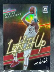 Luka Doncic [Red] Basketball Cards 2021 Panini Donruss Optic Light It Up Prices