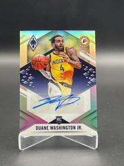 Duane Washington Jr. [Silver] #PRA-DWJ Basketball Cards 2021 Panini Chronicles Phoenix Rookie Autographs Prices