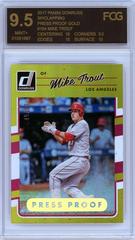 Mike Trout [Clapping Gold Press Proof] #104 Baseball Cards 2017 Panini Donruss Prices
