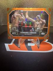 Kamaru Usman [Orange Refractor] #108 Ufc Cards 2024 Topps Chrome UFC Prices