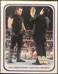 The Undertaker, Paul Bearer [Italian] Wrestling Cards 1991 Merlin WWF Prices