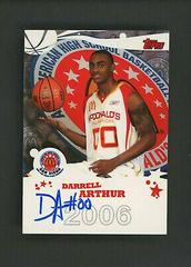 Darrell Arthur Basketball Cards 2006 Topps McDonald's All American Prices
