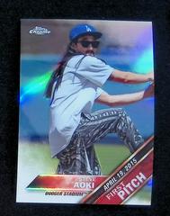 Steve Aoki [Orange Refractor] Baseball Cards 2016 Topps Chrome First Pitch Prices