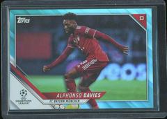 Alphonso Davies [Aqua] #46 Soccer Cards 2021 Topps UEFA Champions League Prices