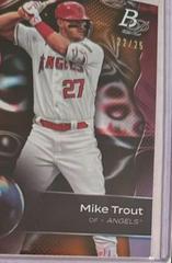 Mike Trout [Orange] #100 Baseball Cards 2023 Bowman Platinum Prices
