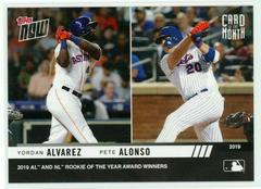 Yordan Alvarez ,  Pete Alonso #M-NOV Baseball Cards 2019 Topps Now Card of the Month Prices
