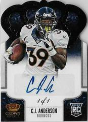C.J. Anderson Football Cards 2013 Panini Crown Royale Prices