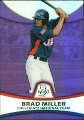 Brad Miller [Purple Refractor] #PP42 Baseball Cards 2010 Bowman Platinum Prospects Prices